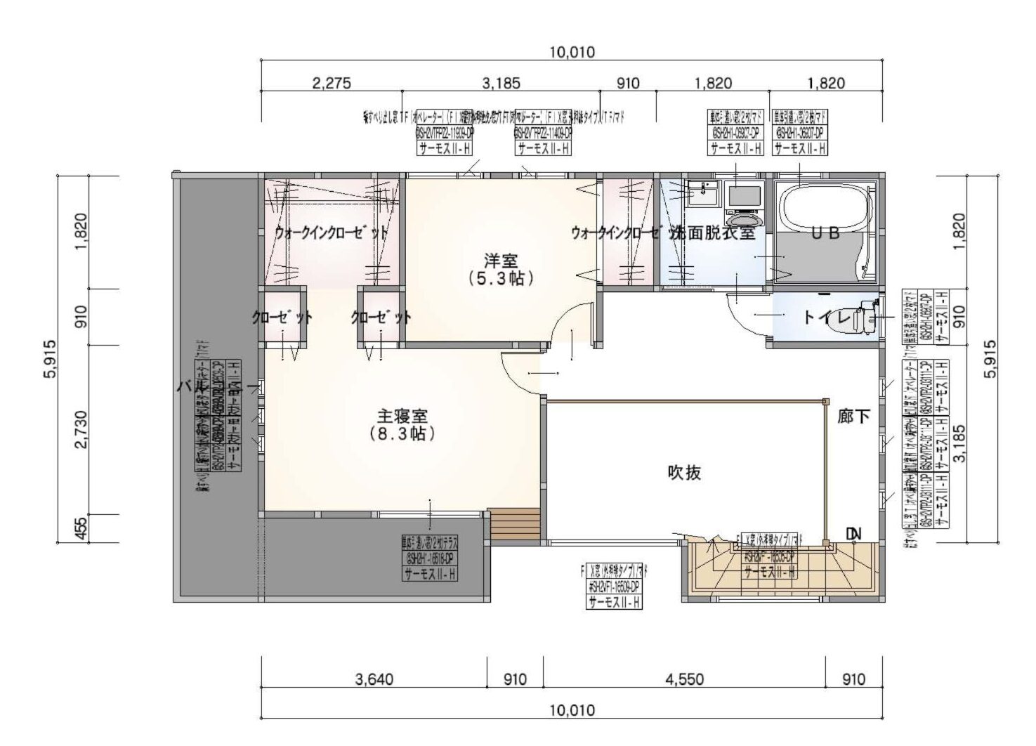 ガレージハウス間取り図